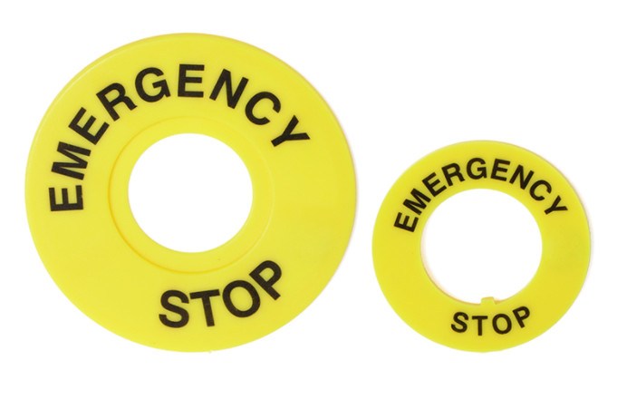 Nhãn nút nhấn emergency stop